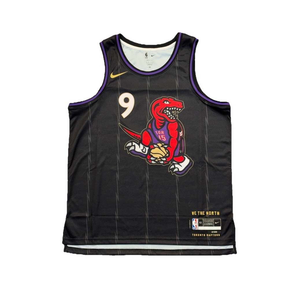 EUC RJ Barrett Toronto Raptors Jersey City Edition Nike Swingman 52 XL
